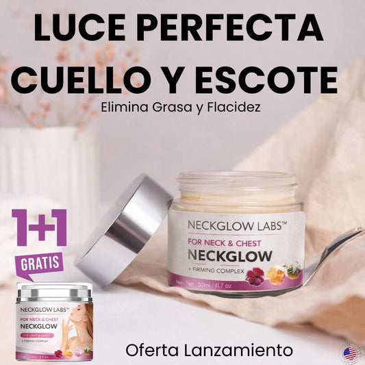 NECKGLOW LABS™ -Cuello y mandíbula con aspecto más firme en solo 60 segundos al día.