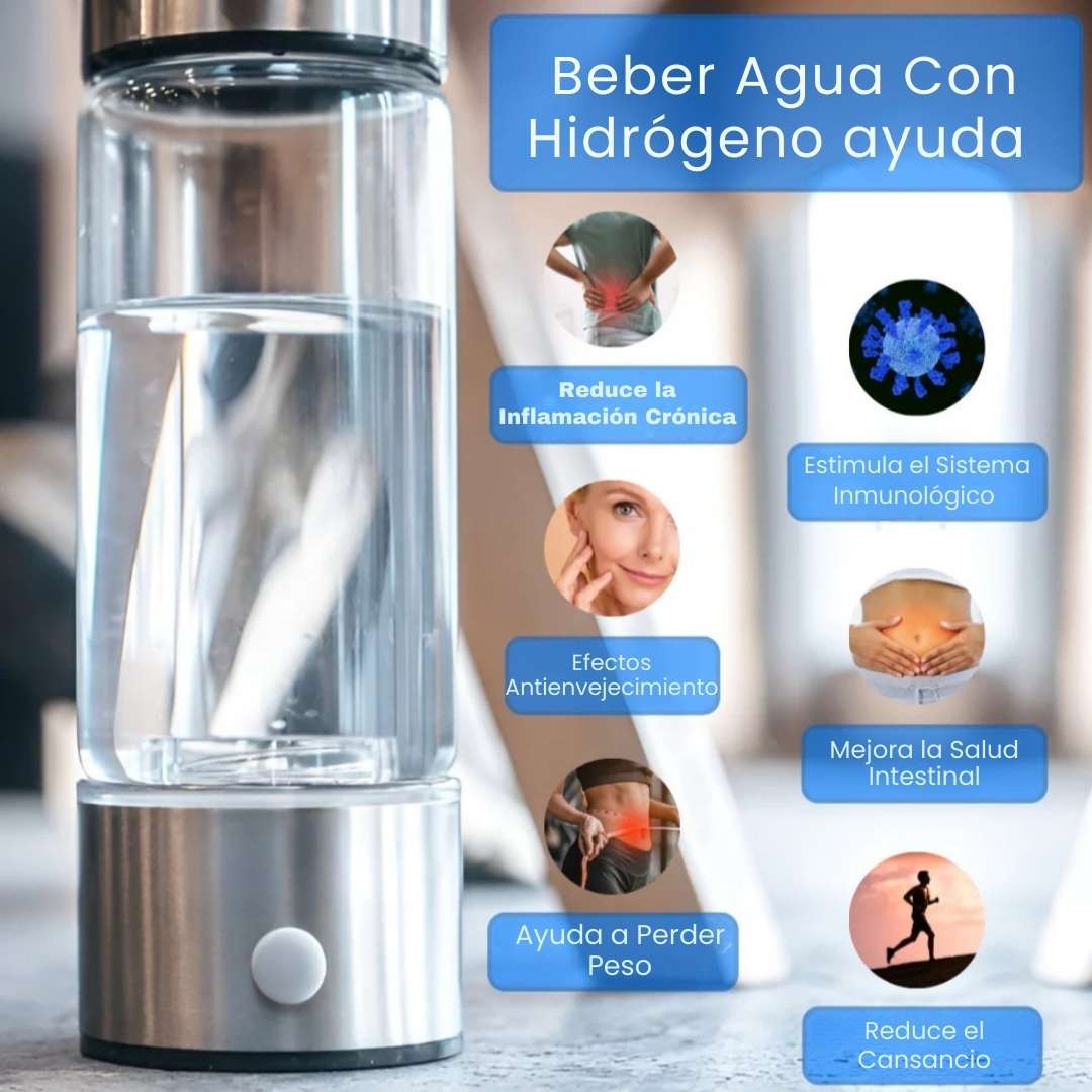 HIDROVITAL™️ 🌊 Botella de Agua Hidrogenada