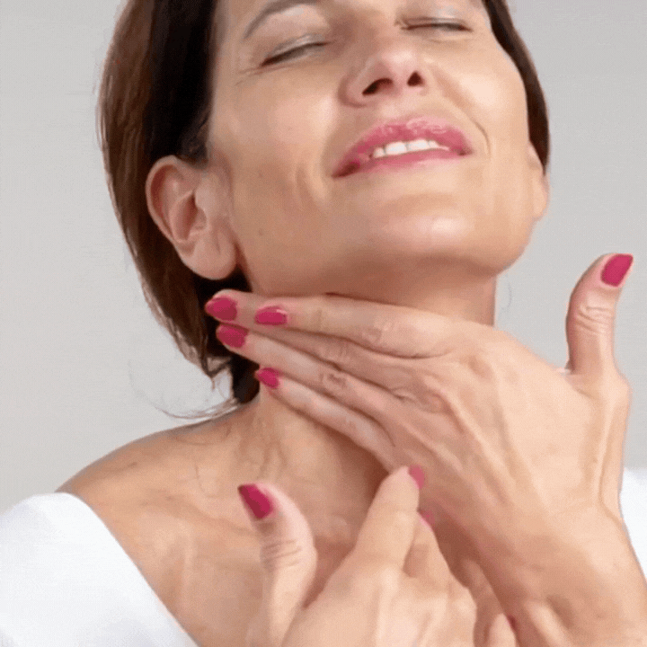 NECKGLOW LABS™ -Cuello y mandíbula con aspecto más firme en solo 60 segundos al día.